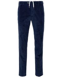 PT01 - Blue Cotton Blend Trousers - Lyst