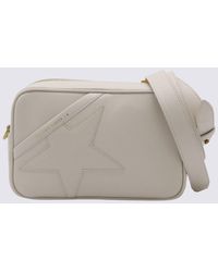 Golden Goose - Light Cream Leather Star Crossbody Bag - Lyst