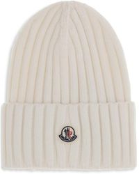 Moncler - Wool Beanie Hat - Lyst