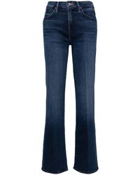 Mother - Mid-rise Straight-leg Jeans - Lyst