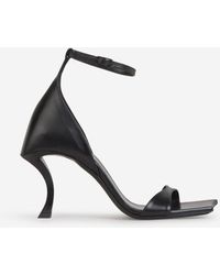 Balenciaga - Leather Hourglass Sandals - Lyst
