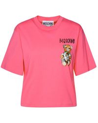 Moschino - Fuchsia Cotton T-shirt - Lyst