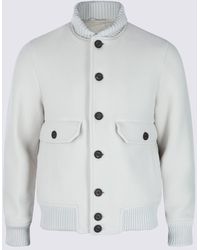 Eleventy - Sand Wool Casual Jacket - Lyst