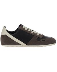 Rick Owens - Low-Top Sneakers With Suede Inserts - Lyst