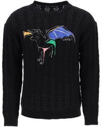 ANDERSSON BELL - Dragon Pointelle Knit Sweater - Lyst