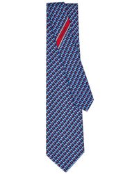 Ferragamo - Elephant Print Aris Silk Tie Accessories - Lyst
