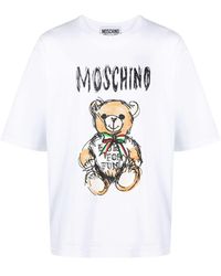 Moschino - T-Shirt With Teddy Bear Print - Lyst
