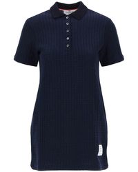 Thom Browne - Mini Jacquard Knit Polo Dress In - Lyst