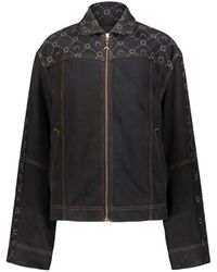 Marine Serre - Regenated Denim Jacket - Lyst