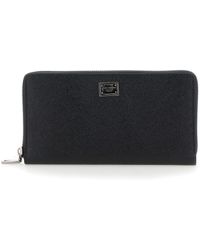 Dolce & Gabbana - Wallet With Logo Plaque On The Front - Lyst
