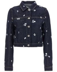 Lanvin - Floral Embroidery Jacket Casual Jackets, Parka - Lyst