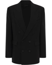 ANDAMANE - 'Harmony' Double-Breasted Jacket With Covered Buttons - Lyst