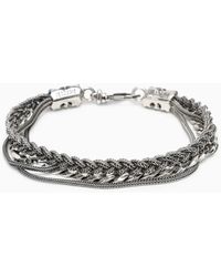 Emanuele Bicocchi - Braided Bracelet And Chain In - Lyst