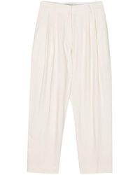 Studio Nicholson - Double Pleated Linen Blend Trousers - Lyst