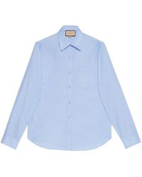 Gucci - Oxford Cotton Shirt - Lyst