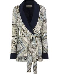Etro - Silk Dressing Gown Jacket - Lyst