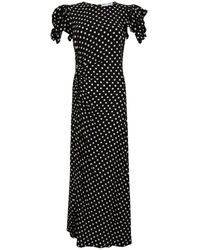 Mar De Margaritas - Polka Dot Dress With Side Slit - Lyst