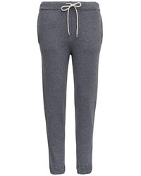 Grifoni Gray Cashmere Sweatpants With Drawstring