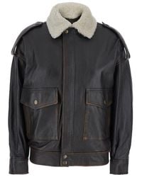 Semicouture - Leather Jacket - Lyst