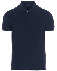 Tom Ford - Piqué Cotton Polo Shirt - Lyst