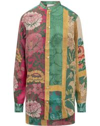 Pierre Louis Mascia - Pierre Louis Mascia Silk Shirt With Floral Pattern - Lyst