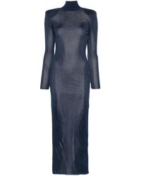 Self-Portrait - Long Fitted Dress - Lyst