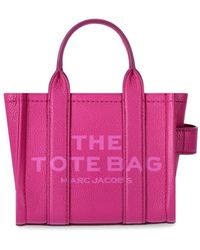 Marc Jacobs - The Leather Crossbody Tote Lipstick Pink Bag - Lyst
