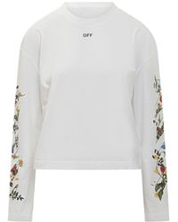 Off-White c/o Virgil Abloh - Long Sleeve T-Shirt With Print - Lyst
