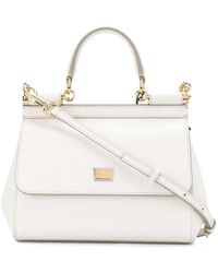 Dolce & Gabbana - 'sicily' White Handbag In Leather Woman - Lyst
