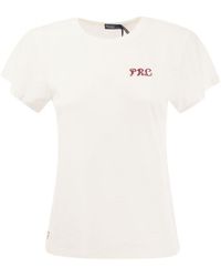 Ralph Lauren - Crew-neck T-shirt With Embroidery - Lyst