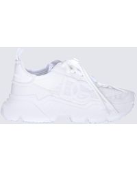 Dolce & Gabbana - White Leather Daymaster Sneakers - Lyst