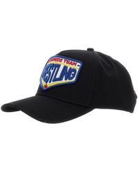 DSquared² - Baseball Cap With Maxi Print On The Front And Logo Lettering On The Rear - Lyst