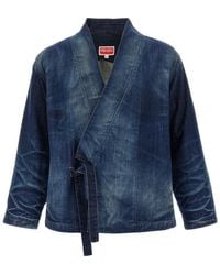 KENZO - Kimono Jacket Puffer Jackets - Lyst