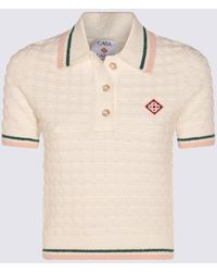 CASABLANCA - Cotton Polo Shirt - Lyst
