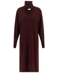 Nude - Scarf Dress - Lyst