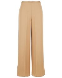 Forte Forte - Pants With Rear Elastic Waist And Wide Leg - Lyst