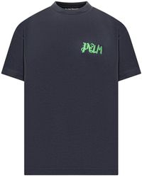 Palm Angels - T-shirt With I Am Lost Logo - Lyst