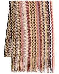 Missoni - Zig-Zag Wool Fringed Scarf Accessories - Lyst