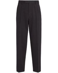 Zegna - Cotton And Wool Pants - Lyst