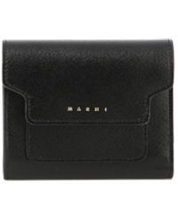 Marni - Wallet In Saffiano Leather - Lyst