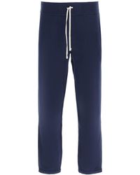 blue polo sweatpants