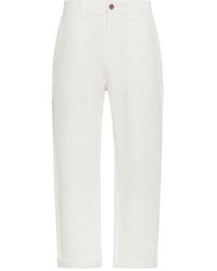 CIGALA'S - High-Waisted Wide-Leg Cotton Jeans - Lyst