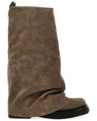 The Attico - 'Robin' Boots With Logo Plaque On The Rear And Pull-Tab - Lyst