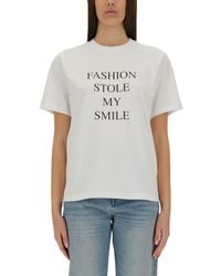 Victoria Beckham - T-Shirt With Print - Lyst