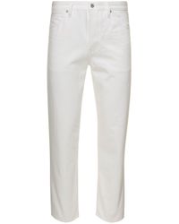 Jil Sander - White Straight-leg Jeans In Cotton Denim Man - Lyst