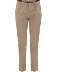 Peserico - Cotton And Silk Trousers - Lyst