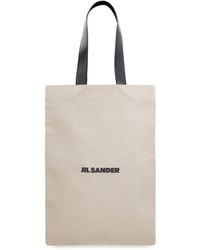 Jil Sander - Flat Shopper Extra-large Canvas Tote Bag - Lyst