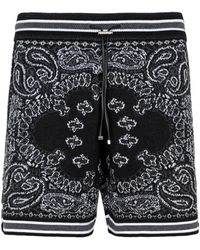 Amiri Airi Bandana Shorts - Black