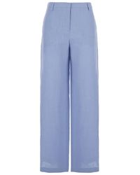 Plain - Light- Wide Leg Pants - Lyst