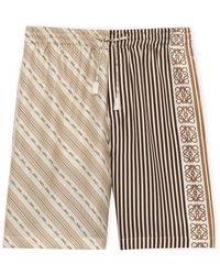 Loewe-Paulas Ibiza - Striped Silk Shorts - Lyst
